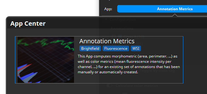 Screenshot of the MIKAIA Annotation Metrics App