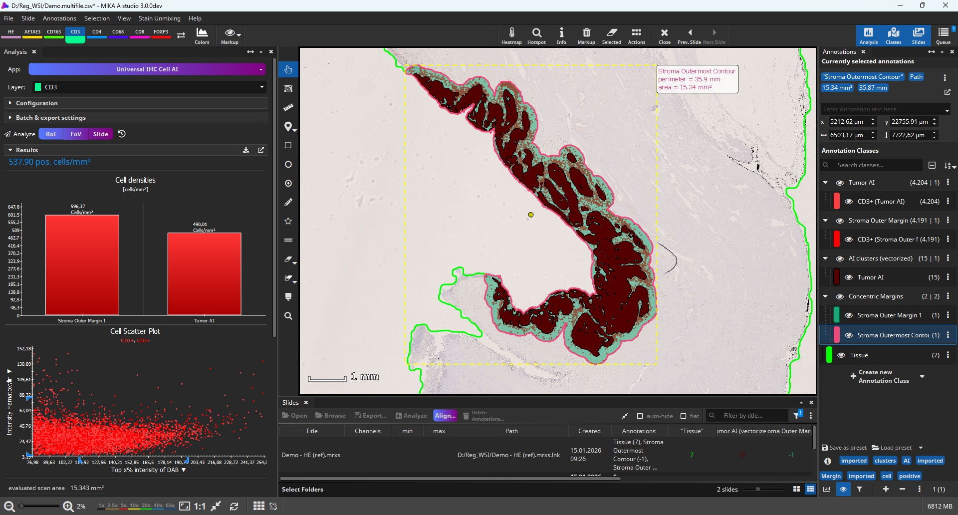 screenshot of Universal IHC Cell AI